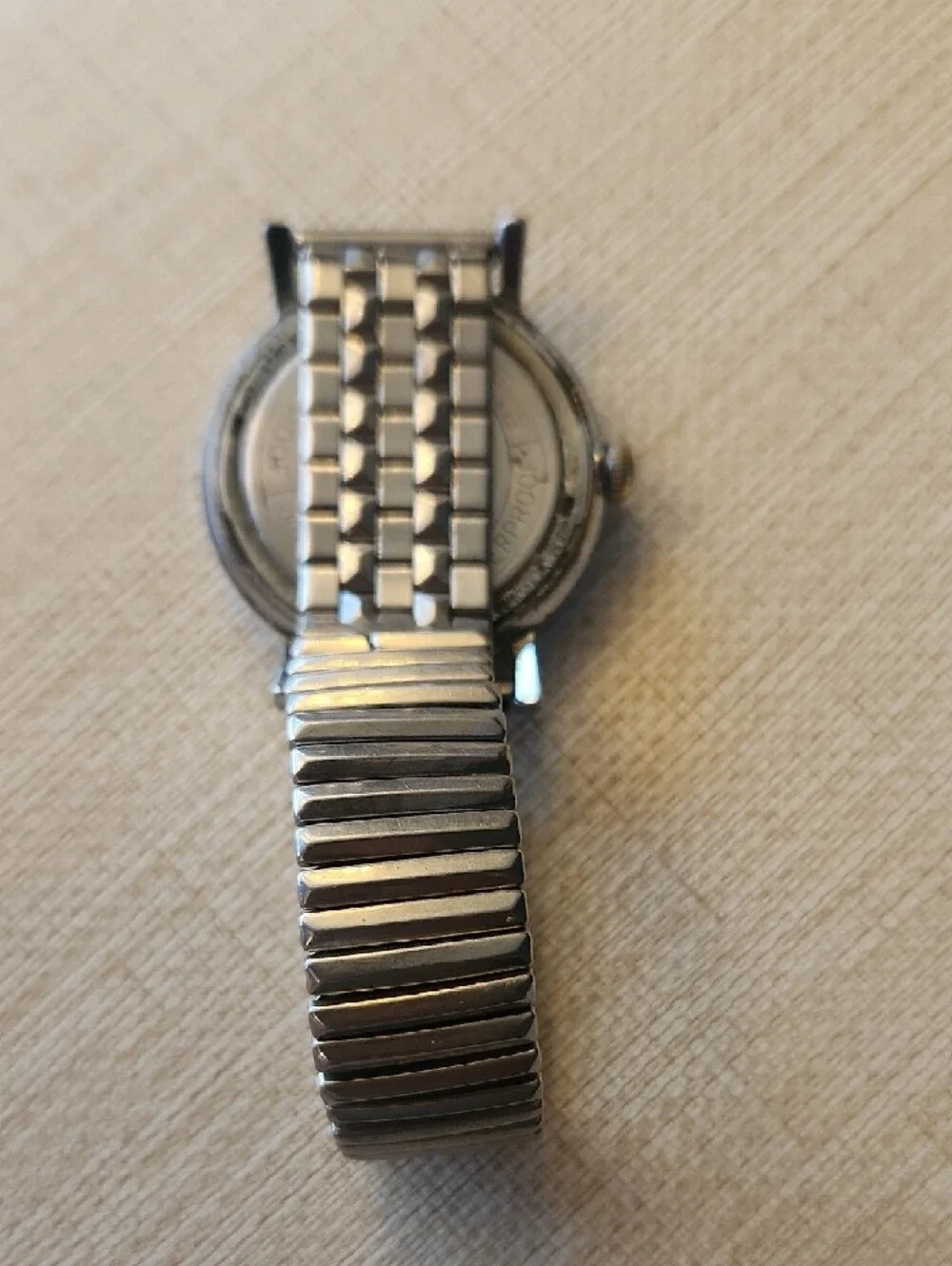 Vintage Timex Men's Silver‎ Watch with Luminous Green Hands